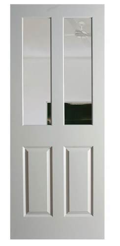 HUME DOOR ASC-G ASCOT INTERNAL MOULDED PANEL SMOOTH HOLLOW CORE GLAZED CLEAR