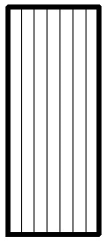 BAMBOO DOOR CRIUS - ROUTED BOTH SIDES NARROW GRAIN CARBONISED