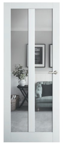 CORINTHIAN DOOR MODA PMOD16GC INTERNAL PRIMED GLAZED CLEAR