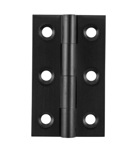 CABINET HINGE FIXED PIN MATT BLACK H50XW28MM