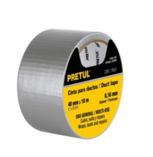 TAPE DUCT (PRETUL) SILVER/GREY 48mm x 30M