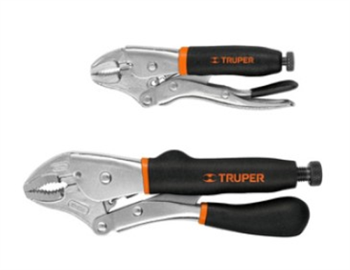 LOCKING PLIER/VISE GRIP SET (TRU PRO) 2PCE 100 & 250mm