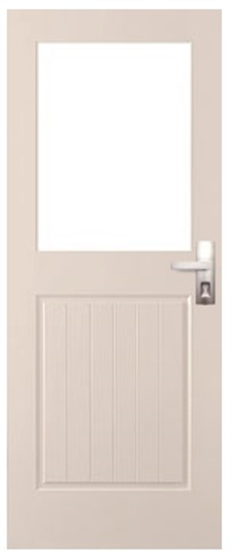 CORINTHIAN DOOR BACKDOOR No. 7A SOLID CORE DURACOTE BAL12.5