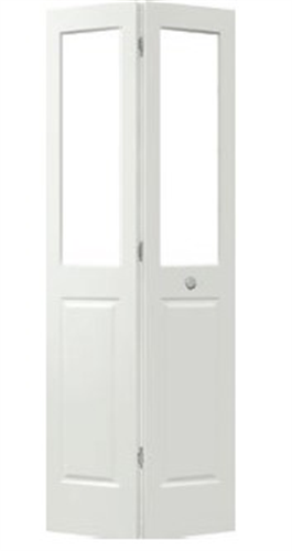 CORINTHIAN DOOR STAG BF BI-FOLD (HINGED PAIR) STANFORD PRIMED WOODGRAIN GLAZED CLEAR
