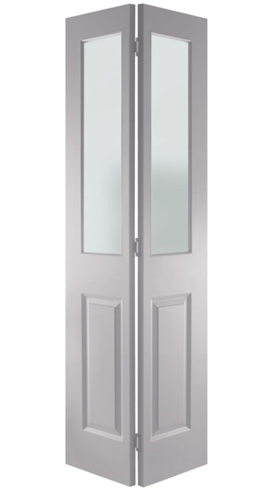 HUME DOOR BF28 BI-FOLD ASCOT-G (COMPLETE with TRACK & FITTINGS) MOULDED PANEL SMOOTH SKIN