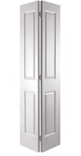 HUME DOOR BF28 BI-FOLD ASCOT (COMPLETE with TRACK & FITTINGS) MOULDED PANEL SMOOTH SKIN