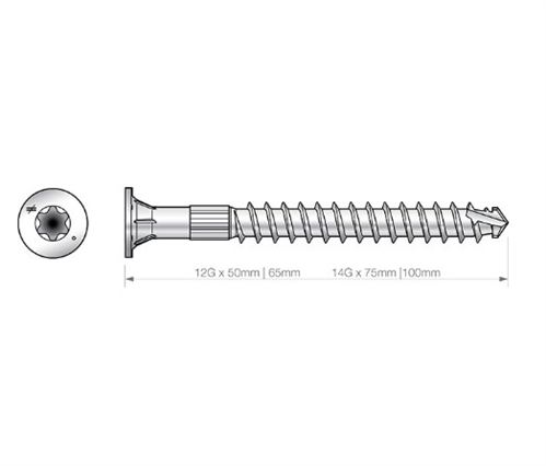 SIMPSON STRONG-TIE, DECK-DRIVE™ SCREWS (DSD), for HARDWOOD,