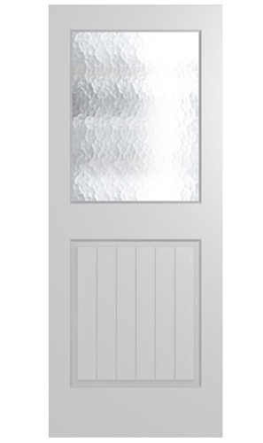 HUME DOOR XF8 - ½ GLASS DuraXP (TEMPERED HARDBOARD) HMR MDF (DB) CORE GLAZED CATHEDRAL