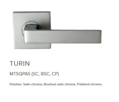 MEDITERRANEAN LEVER TURIN SQUARE NO LATCH