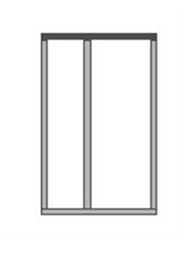 CORINTHIAN ENTRANCE FRAME (EC1) ENVIRO-SEAL WHITE OAK 140x40x2101x1416mm for 2040x920x40mm DOOR