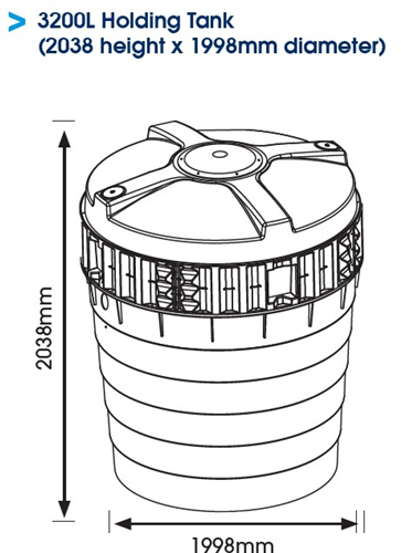 RELN HOLDING TANK 3200LTR