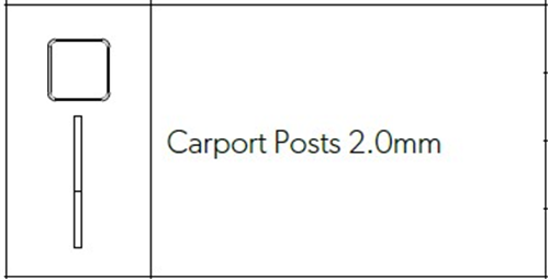 POST SQUARE (SHS) 2.0 x 75 x 75