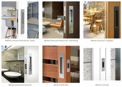 MARDECO  (NIDUS) SLIDING DOOR HARDWARE/FURNITURE | RECTANGULAR