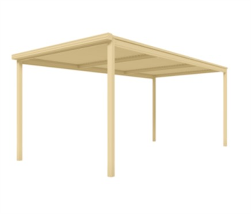 CARPORT | SINGLE 6125mm x 3M with 90 x 90mm POSTS in