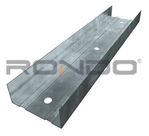 STEEL TRACK DEFLECTION HEAD #499, 0.75BMT, 92 x 3000mm