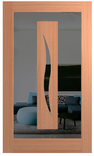 HUME DOOR XIL26 ILLUSION JOINERY (SPM) MAPLE (STAIN GRADE) GLAZED GREY TINT (TOUGHENED)