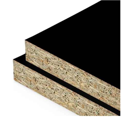 PARTICLEBOARD MOISTURE RESISTANT (MR) BLACK MELAMINE (STIPPLE)