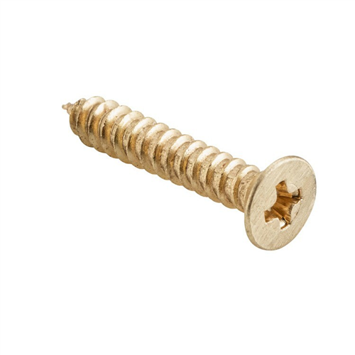 HINGE SCREW COUNTERSUNK BRASS PLATED PHILLIPS HEAD