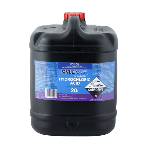 Hydrochloric Acid 20Ltr Agnew Building Supplies