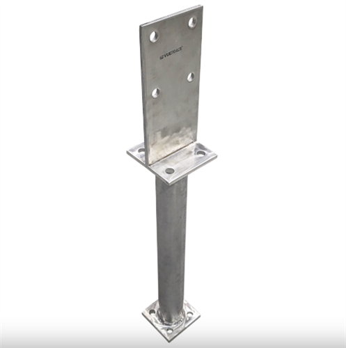 STAINESS STEEL 304 T BLADE POST SUPPORT – 110mm x 110mm x 10.0mm