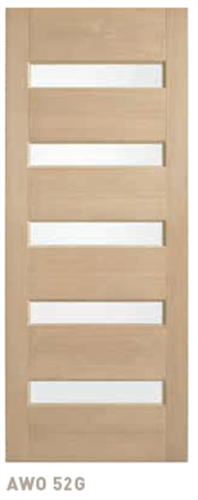 CORINTHIAN DOOR BLONDE OAK AWO 52G JOINERY GLAZED TRANSLUCENT