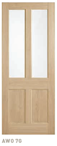 CORINTHIAN DOOR BLONDE OAK AWO 7G AMERICAN WHITE OAK GLAZED TRANSLUCENT