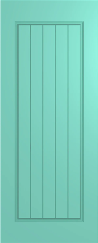 HUME DOOR XV18 VAUCLUSE (HMR MDF CORE) DURACOTE (TEMPERED HARDBOARD) (ROUTED ONE SIDE)