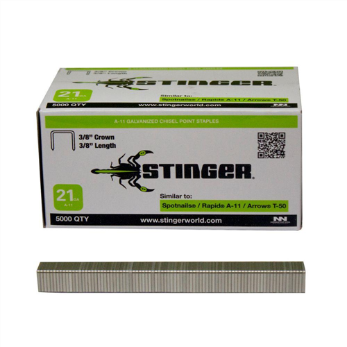 STINGER (TACKER) A-11 STAPLES (3/8") 9.5mm CTN5000