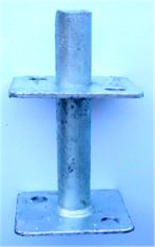 Post Support Pin Type Galv 12797 W/- 300Mm Leg | Agnew Building Supplies