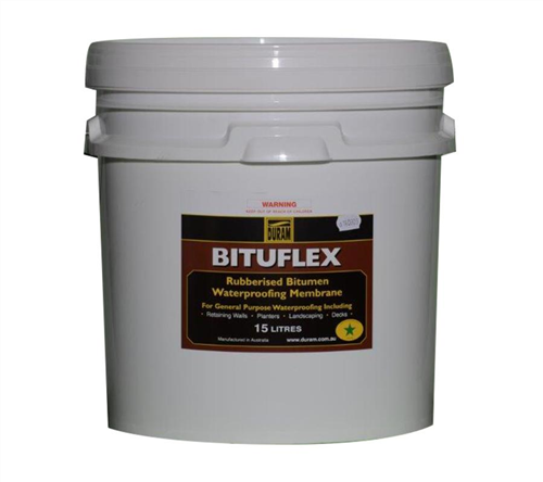 DURAM BITUFLEX (RUBBERISED LATEX/BITUMEN) WATERPROOFING COMPOUND BLACK