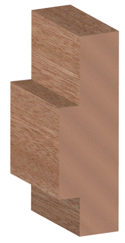 DOOR JAMB MERANTI (MAPLE) KD DOUBLE REBATE 44 & 25mm, 165 x 30 x 2100mm