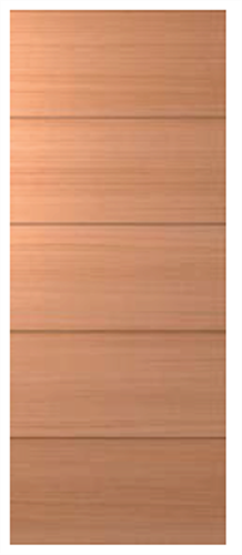 HUME DOOR XLR150 LINEAR (HMR MDF CORE) (SPM) MAPLE (STAIN GRADE)