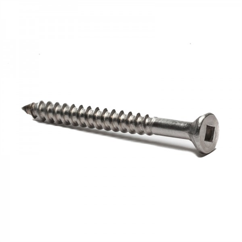 SCREW DECKING 304 STAINLESS STEEL CSK RIB SQ T17 12-14G x 65mm BX500