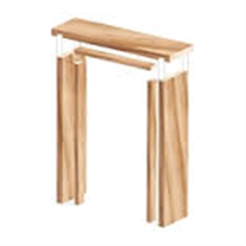 SMARTROBE TRACK, REVEAL & FITTINGS PINE 112mm