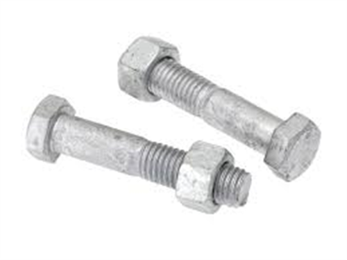 BOLTS & NUTS HEX HEAD METRIC M6 GALVANISED 6mm x 40mm