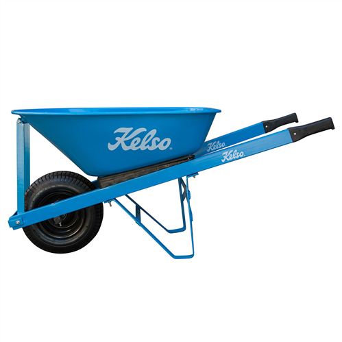 WHEELBARROW KELSO 100LT TRADESMANS STEEL TRAY 6.5" WHEEL