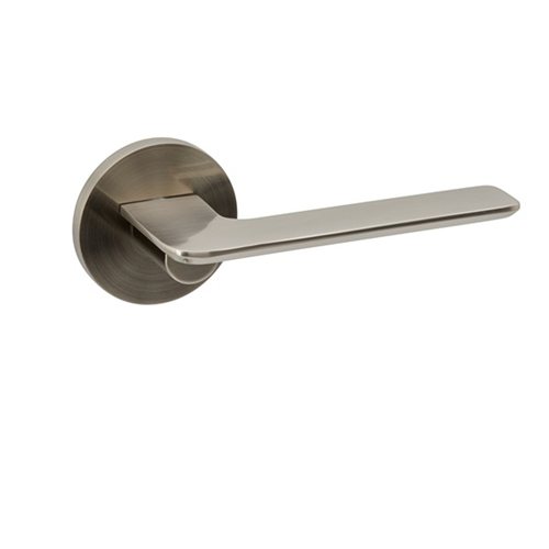 MUCHELN EDGE 63mm DOOR LEVER (COMPLETE) SATIN NICKEL