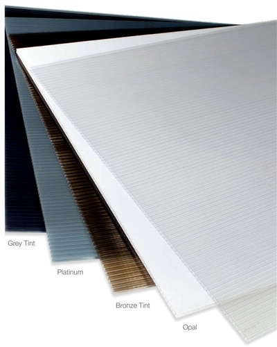 MULTIWALL ROOFING SHEET (POLYCARBONATE) GREY TINT 10 x 1050mm