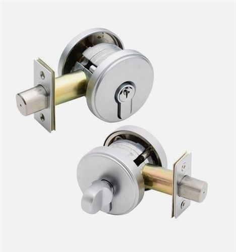 DEADBOLT SINGLE CYLINDER KEY/SNIB G2 STEPPED ROUND