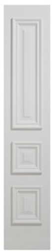 CORINTHIAN SIDELIGHT PENINSULA PPENSL 3, PRIMED MDF SKIN, SOLID MDF CORE, HARDWOOD MOULDINGS