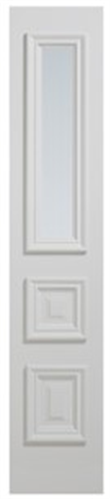 CORINTHIAN SIDELIGHT PENINSULA PPENSL 3G, PRIMED MDF SKIN, SOLID MDF CORE, HARDWOOD MOULDINGS