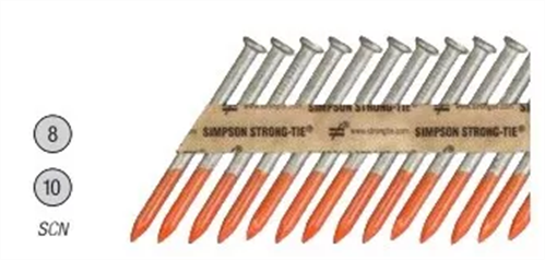 SIMPSON SCN-N8HDGPT500 COLLATED NAIL SMOOTH SHANK HDG 38mm PK500
