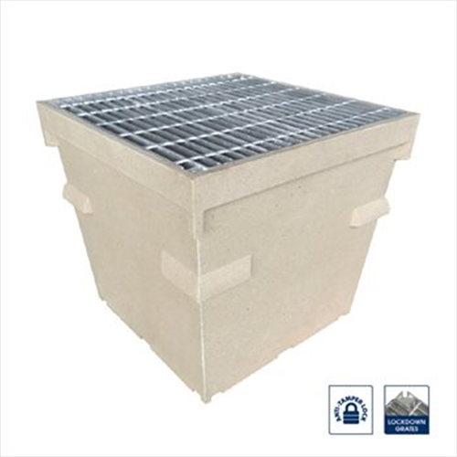 RELN SERIES 33 PIT 300x300x450mm BASE ONLY POLYMER CONCRETE