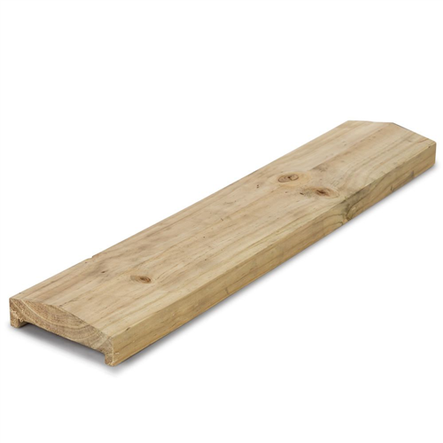 FENCE CAPPING (PEAK & GROOVE) PINE H3 TREATED 120 x 35 x 5400mm