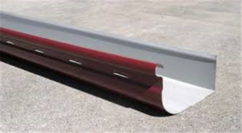 GUTTER - HI FRONT QUAD 115mm SLOTTED ZINC