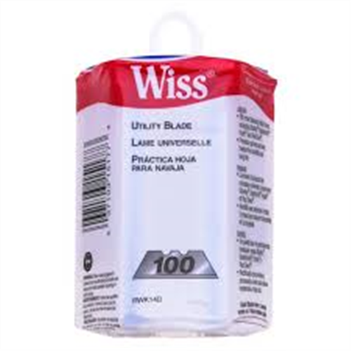 KNIFE BLADES WISS HD TRIMMING KNIFE IN DISPENSER 100Pce