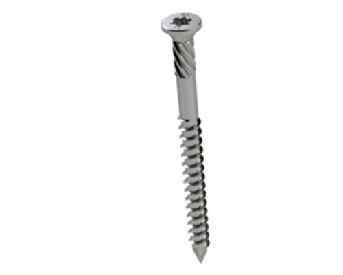 SCREWS DECKING TRUSS HEAD, SHARKS TOOTH, TIMBER, TORX T20, #304 STAINLESS STEEL, PK500