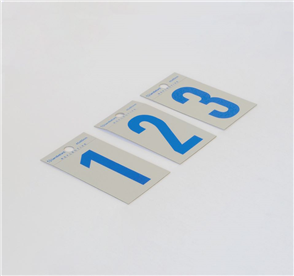 NUMBERS/NUMERALS "REFLECTA BLUE" 65mm SELF ADHESIVE