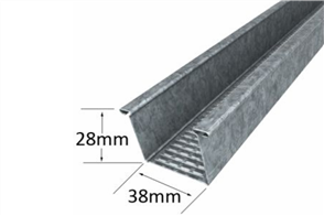 FURRING CHANNEL #129, 0.50BMT, 28mm (h) x 38mm (face)