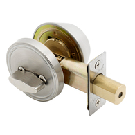 DEADBOLT SINGLE CYLINDER STONGHOLD POLISHED STAINLESS STEEL #845